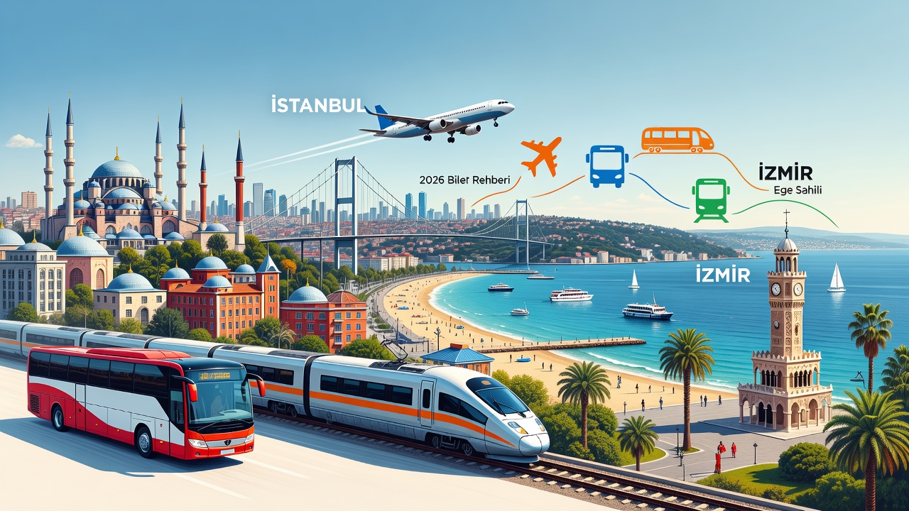 2026 İstanbul İzmir Ucuz Bilet Rehberi: Uçak Otobüs Tren