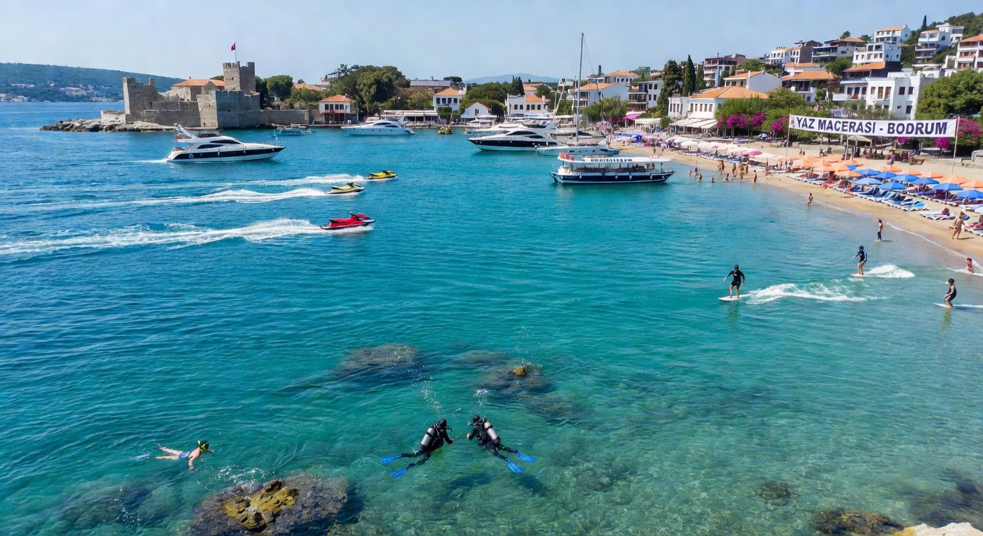 Bodrum'da Su Sporları: Dalış, Sörf ve Jet Ski