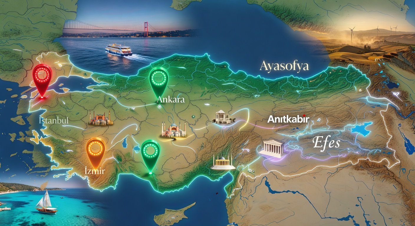 Türkiye Şehirleri Haritası: Yeni Başlayanlar Rehberi