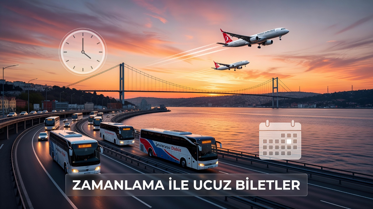 Türkiye Uçuş ve Otobüs Biletlerinde Zamanlama ile Ucuz Bilet
